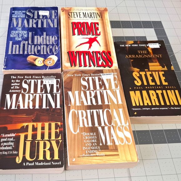 Lot of 5 Steve Martini Novels PB Prime Witness The Jury Critical Mass Undue - Picture 1 of 3